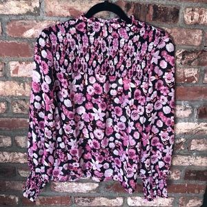 Beautiful black flower blouse